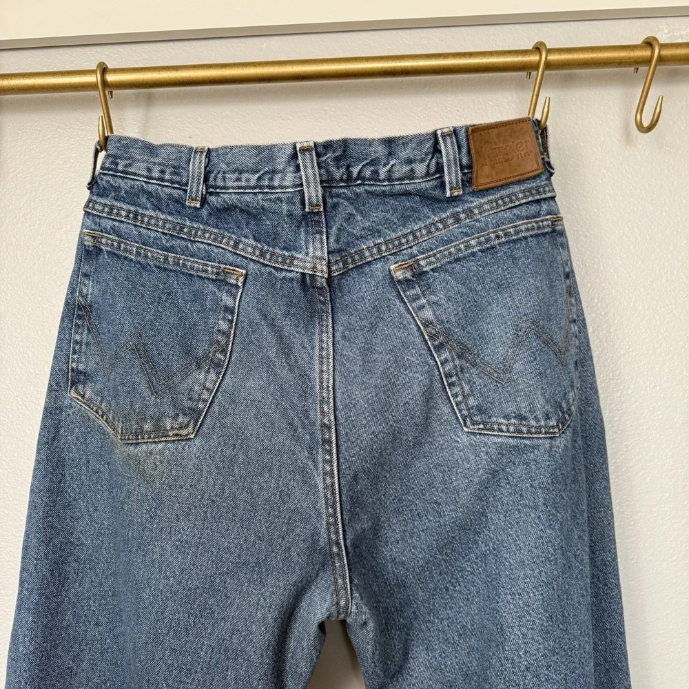 Wrangler Y2K Red Fleece Lined Jeans Mens 36x34 Blue Rugged Wear‎ Relaxed Fit - Picture 9 of 12